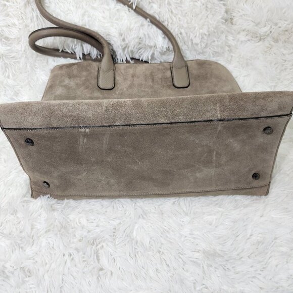 Calvin Klein Beige Suede Tote Bag With Dust Cover - Picture 7 of 9